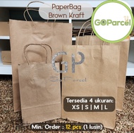PAPER BAG OKEY KRAFT POLOS BATIK - PAPERBAG COKLAT SHOPPING BAG GURU