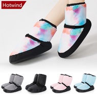 HOTWIND Ballet Shoes Dance Boots Warm Ballet Boots Dance Shoes Winter Warm Up Training Shoes Balleri