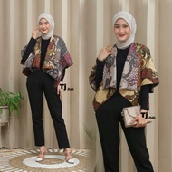 Bolero Bolak Balik Rompi Batik Wanita Blazer Batik Atasan wanita Batik wanita terbaru