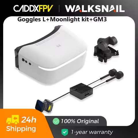 Caddx Walksnail Avatar HD Goggles L+Walksnail Moonlight Kit 4k/60FPS +CADDXFPV GM3 V2 Gimbal Head Tr