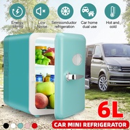 42W Portable Car/Home Refrigerator Freezer Warmer Outdoor 6L Mini Fridge Refrigerator Icebox For Camping