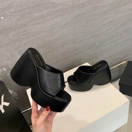 Wedge Heels Square Toe  Slippers Women 35-39