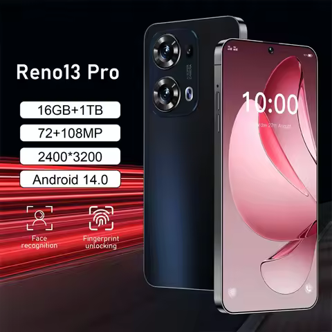 Global Version Reno13 Pro 2025 New Smartphone 7.3 inch Full Screen 5G Cell Phone 16TB+1TB 7800mAh Mo