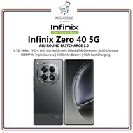 Infinix Zero 40 5G (256GB ROM+12GB RAM | Dimensity 8200 Ultimate | 144Hz | 45W Fast Charging) 1 Year