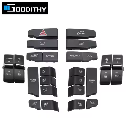 Car Interior Central Control Function Buttons Air Conditioning Button Caps For Porsche Cayenne 7P5 P