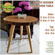 Corner table, Side table 38-40 cm, beside table, unique Rustic wooden table - 32 - 34 cm, 40 cm