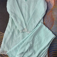 Baju Kurung Mint Green (preloved)