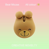 [You Are So Beautiful When You Laugh] Super Cute Cute Bear Wired Mouse usb Desktop Notebook Mouse Wi
