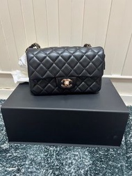 Chanel cf mini 20 香檳金