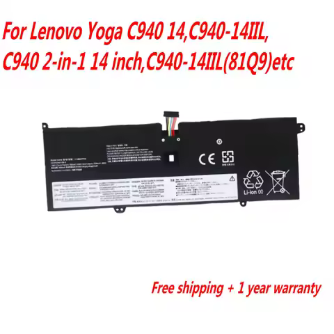 60Wh L18M4PH0 Laptop Battery For Lenovo Yoga C940 14,C940-14IIL,C940 2-in-1 14 inch,C940-14IIL(81Q9)