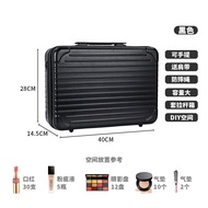 OBOX กระเป๋าเดินทางแบบพกพาความจุขนาดใหญ่ 16 นิ้ว สำหรับผู้เชี่ยวชาญด้านเครื่องสำอางและตกแต่งหน้า กระ