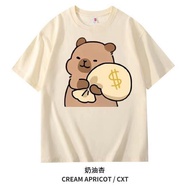 Muslim Kapibara T-Shirt Pure Cotton Summer Cartoon Capybara Printed short-Sleeved tshirt S-5XLCOD 11