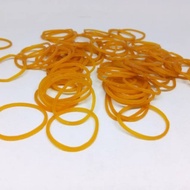 1 ounce 100 grams of small yellow rubber bands, regular to wear for wrapping or ties