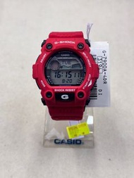 旺角門市  100%全新原裝有盒有說明書Casio G-SHOCK手錶  G-7900A-4A 霧面紅色 有潮汐功能海上活動必備 性價比高