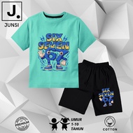 KATUN Anomali Six Seven 67 Brainrot Boys Girls Cotton T-Shirt Set Shorts