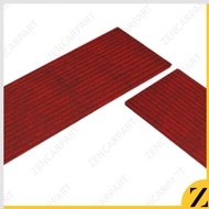keset karpet salur garis lantai lorong dapur 40x120 anti licin panjang - merah 40x120