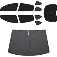 BASENOR Tesla Model Y Sunshade Side Windows and Model Y Windshield Sunshade