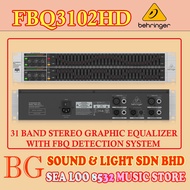 BEHRINGER FBQ3102HD /FBQ-3102 31-BAND STEREO GRAPHIC EQUALIZER WITH FBQ DETECTION SYSTEM