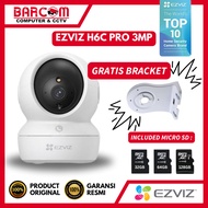 EZVIZ H6C PRO 3MP 2K FREE WALLMOUNT BRACKET INCLUDES 32GB/64GB/128GB BABYCAM WIFI IPCAM INDOOR - ORI