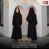 Gamis Anak Set Hijab Nibras Laika Black