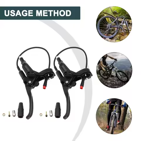 GT03 Power-Off Oil 2pin E-Bike Brake Handle Waterproof Left/Right Brake Lever Electric Bikes mountai