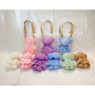🇸🇬  Cute Bear Towel + PVC Gift Bag/Goodie Bag/Teacher's Day/Children's Day/Wedding Gift/Graduation/Door Gift/Wedding