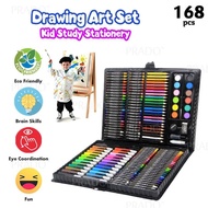 PRADO Malaysia 168pcs Kids Painting Pen Colour Crayon Marker Pencil Drawing Art Set with Storage Cas