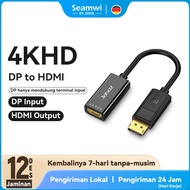 Seamwi Converter Display Port to HDMI / Display Port to HDMI 4K Dp Male to HDMI Femael