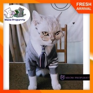 Raya Cute Cat Clothes Pet Jacket Baju Sejuk Kucing Baju Kucing Gemok Shirt Supply MEOW PROPURRTY