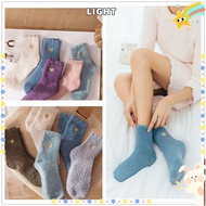 LIGHT 1 pair Sleeping Socks Winter Autumn Plush Bed Cosy Foot Warm