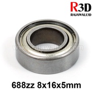 Ball Bearing 688zz 688z Miniature 8x16x5mm Steel