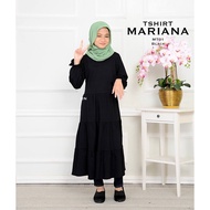 (KIDS ONLY) T-SHIRT MARIANA Baju Muslimah Labuh Kanak-Kanak Budak Perempuan Lengan Panjang Tunik Long Sleeve Size 4-12