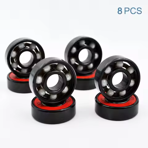 8pcs 608 2RS Hybrid Ceramic Ball Bearing 8*22*7mm ABEC-11 High Speed Roller Skate Skateboard Wheel M