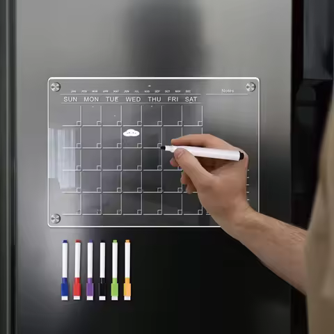 Acrylic Magnetic Menu Note Board Weekly Plan Rewritable MENU Message Memo Prompt Board