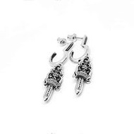 Chrome Hearts Sterling Silver 925 Jewelry Cross CH Stud Earring Code:CED044