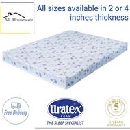 Mattresses ❤Uratex foam with cover 2 and 4 inch thick 5 years warranty single double family queen☃