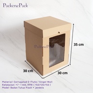 (5Pcs) HIGH TART CAKE BOX 30 x 30 x 35 TART/ 30X30X35