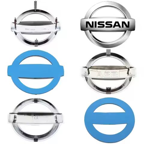 ABS Car Front Rear Logo Silver Emblem Badge Replacement For Nissan Rogue Pathfinder X-Trail GTR Note