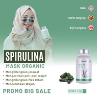 MASKER SPIRULINA | supplement Organicule Spirulina Powder | penceraah wajah dan penghilang jerawat