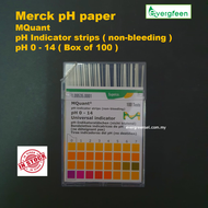 ( Promo ) Merck pH Paper ( pH 0 - 14 pH Indicator Strips) Box of 100