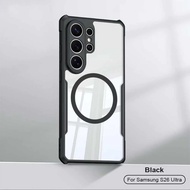 Magnetic Acrylic Phone Case Samsung S26 Ultra Transparent Shockproof Phone Case for Samsung S24 S25 