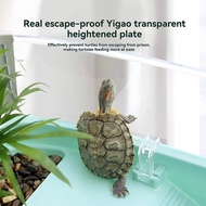 P.K.YO-Transparency Turtle Tank House with Areas to Breed Feed Swim Bask Enclosure Water Cage Reptil