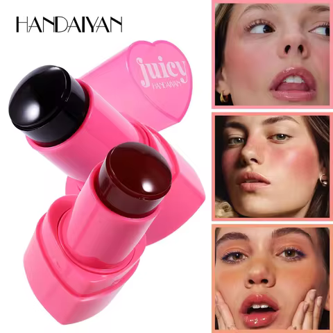 Lip and Cheek Jelly Blush Stick Lipstick Jelly Blusher Stick Makeup, Water Jelly Tint Stick, Lightwe
