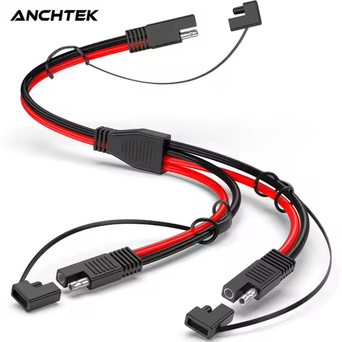 Anchtek 10AWG 1 to 2 SAE to SAE Extension Cable SAE DC Power Automotive Adapter Cable SAE Plug for S
