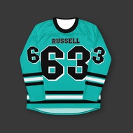 George Russell F1 Mercedes AMG Racing TShirt Microfiber Jersey