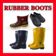 Rubber Rain Boots Black Rain Boot But Kasut Hujan Hitam kasut boot kasut Getah kasut kebun KAROKOH Quality