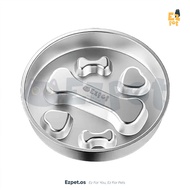 EZPET🐱【EZ SUS 304Series—Stainless Steel Pet Slow Feeder Bowl】Dog Cat Feeding Bowl Food Bekas Mangkuk