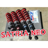 D2 SATRIA NEO HI LOW BODY SHIFT Adjustable Absorber Coilover spring 1set 4pc