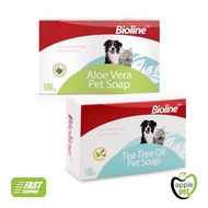 Bioline Aloe Vera Pet Soap 100g - (For Dogs & Cats Use) Dog Soap / Cat Soap