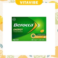 Berocca Energy Vitamin C + Vitamin B Orange & Mango Flavour ( 15/45 Effervescent Tablets )